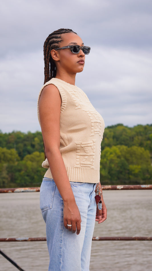 Beige Harmakhis Knit Sweater