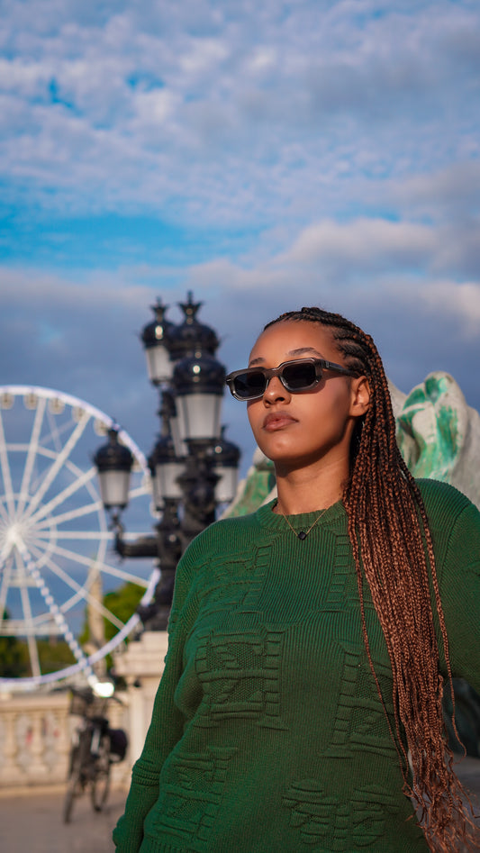 Green Harmakhis Knit Sweater