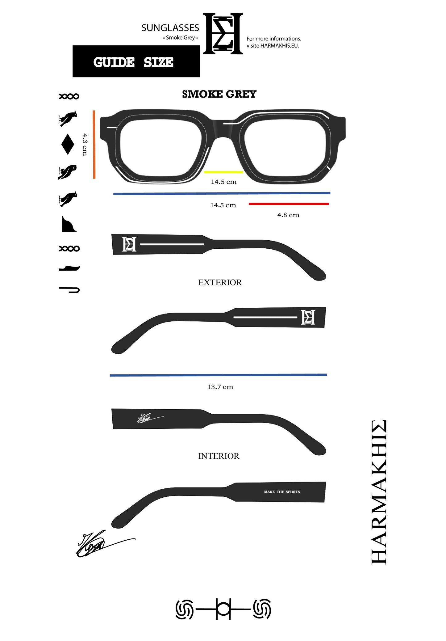 Harmakhis "Smoke Grey" Sunglasses