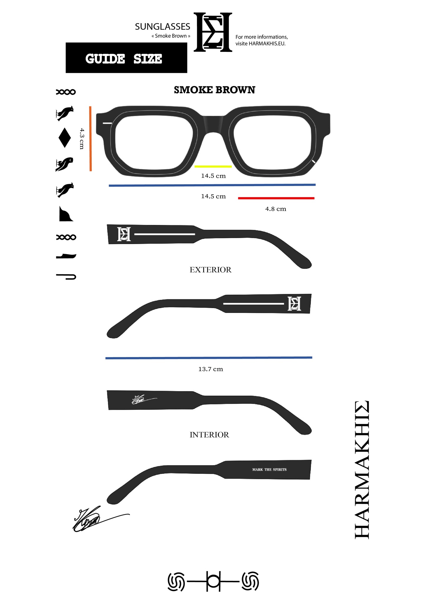 Harmakhis "Smoke Brown" Sunglasses