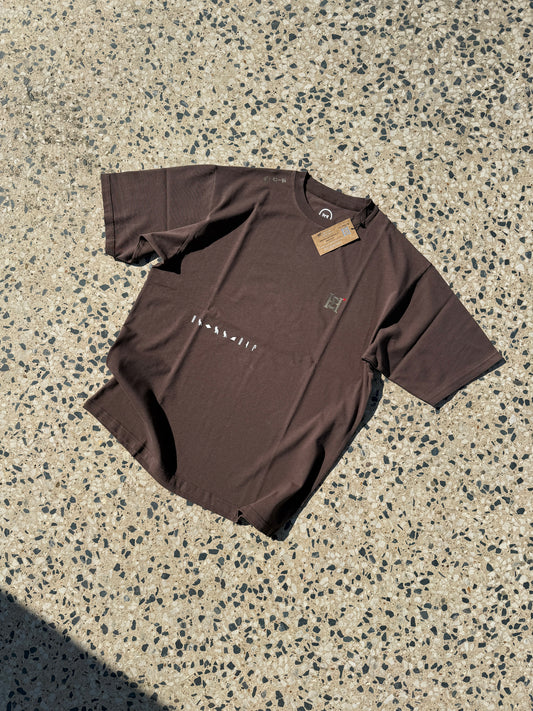 Brown Harmakhis Tee "Heart on your hand"